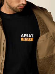 Ariat 10032964 Mens Rebar Duracanvas Hooded Jacket Dark Khaki inside view. If you need any assistance with this item or the purchase of this item please call us at five six one seven four eight eight eight zero one Monday through Saturday 10:00a.m EST to 8:00 p.m EST
