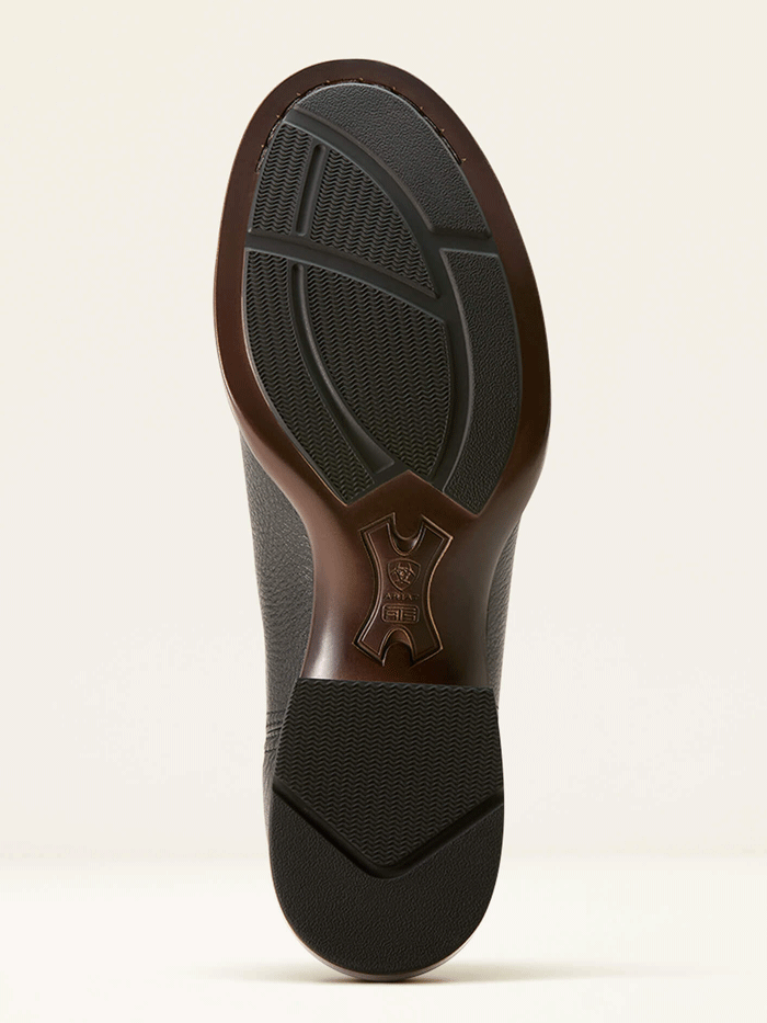 Ariat 10053637 Mens Booker Chelsea Round Toe Western Boot Black Deertan front and side view. If you need any assistance with this item or the purchase of this item please call us at five six one seven four eight eight eight zero one Monday through Saturday 10:00a.m EST to 8:00 p.m EST