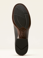 Ariat 10053637 Mens Booker Chelsea Round Toe Western Boot Black Deertan sole view. If you need any assistance with this item or the purchase of this item please call us at five six one seven four eight eight eight zero one Monday through Saturday 10:00a.m EST to 8:00 p.m EST