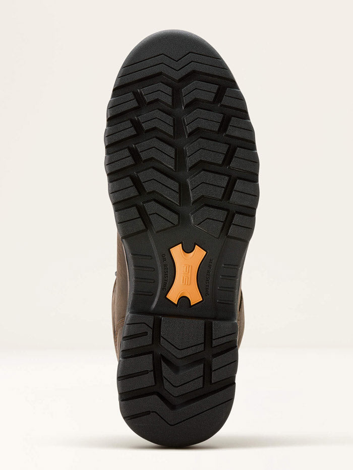 Ariat 10054293 Mens Turbo Duratread Waterproof Work Boot Dark Brown front and side view. If you need any assistance with this item or the purchase of this item please call us at five six one seven four eight eight eight zero one Monday through Saturday 10:00a.m EST to 8:00 p.m EST
