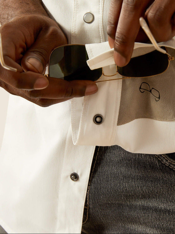 Ariat 10054482 Mens Western VentTEK Classic Fit Shirt White front view. If you need any assistance with this item or the purchase of this item please call us at five six one seven four eight eight eight zero one Monday through Saturday 10:00a.m EST to 8:00 p.m EST