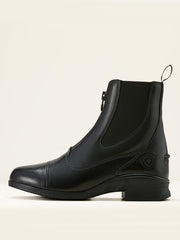 Ariat 10061297 Womens Heritage Zip Paddock Boot Black side view. If you need any assistance with this item or the purchase of this item please call us at five six one seven four eight eight eight zero one Monday through Saturday 10:00a.m EST to 8:00 p.m EST