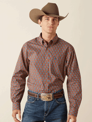 Ariat 10062239 Mens Shaw Classic Fit Long Sleeve Shirt Light Brown front view. If you need any assistance with this item or the purchase of this item please call us at five six one seven four eight eight eight zero one Monday through Saturday 10:00a.m EST to 8:00 p.m EST
