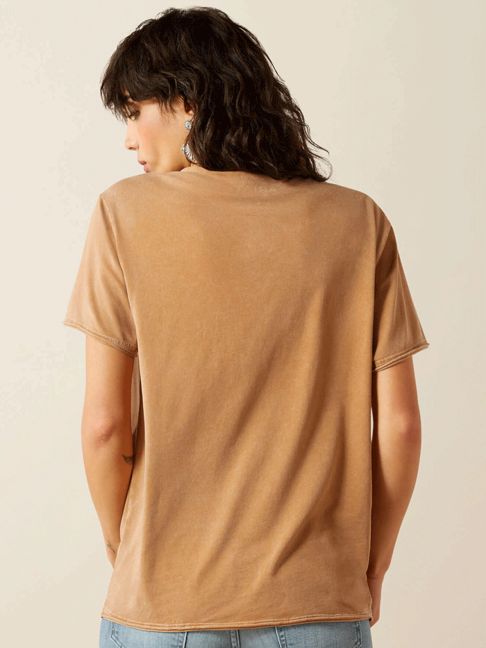 Ariat 10062917 Womens Buckaroo T-Shirt Toasted Coconut Tan front view. If you need any assistance with this item or the purchase of this item please call us at five six one seven four eight eight eight zero one Monday through Saturday 10:00a.m EST to 8:00 p.m EST

