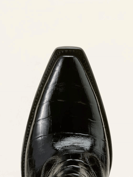 Ariat 10063822 Womens Jade X Toe Western Boot Luxe Caviar Croc Print Black toe view. If you need any assistance with this item or the purchase of this item please call us at five six one seven four eight eight eight zero one Monday through Saturday 10:00a.m EST to 8:00 p.m EST
