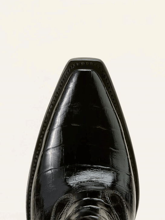 Ariat 10063822 Womens Jade X Toe Western Boot Luxe Caviar Croc Print Black toe view. If you need any assistance with this item or the purchase of this item please call us at five six one seven four eight eight eight zero one Monday through Saturday 10:00a.m EST to 8:00 p.m EST
