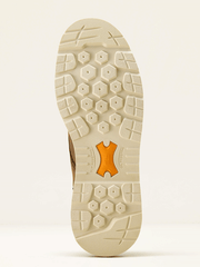 Ariat 10063850 Mens Rebar Lift Chukka MetGuard Composite Toe Work Boot Distressed Brown sole view.If you need any assistance with this item or the purchase of this item please call us at five six one seven four eight eight eight zero one Monday through Saturday 10:00a.m EST to 8:00 p.m EST
