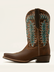 Ariat 10063900 Womens Beaumont Western Boot Sassy Brown side view. If you need any assistance with this item or the purchase of this item please call us at five six one seven four eight eight eight zero one Monday through Saturday 10:00a.m EST to 8:00 p.m EST
