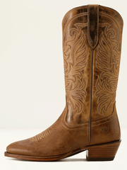 Ariat 10063905 Womens Louella R Toe Western Boot Pearl Brown side view. If you need any assistance with this item or the purchase of this item please call us at five six one seven four eight eight eight zero one Monday through Saturday 10:00a.m EST to 8:00 p.m EST