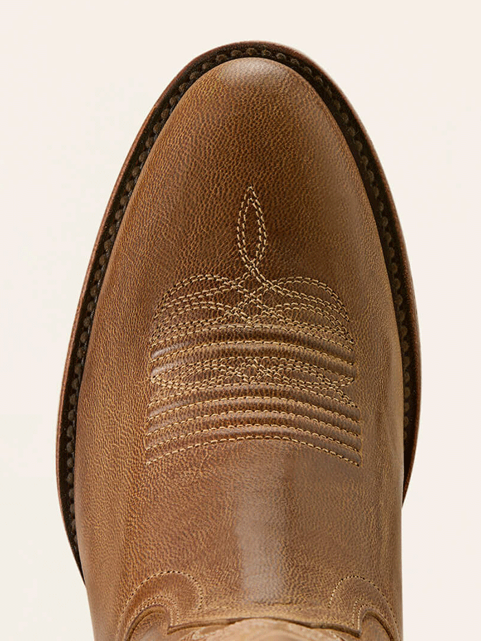 Ariat 10063905 Womens Louella R Toe Western Boot Pearl Brown side view pair. If you need any assistance with this item or the purchase of this item please call us at five six one seven four eight eight eight zero one Monday through Saturday 10:00a.m EST to 8:00 p.m EST