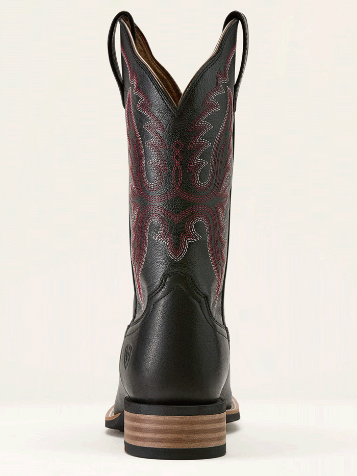 Ariat 10063918 Womens Olena Wide Square Toe Western Boot Obsidian Black front and side view.If you need any assistance with this item or the purchase of this item please call us at five six one seven four eight eight eight zero one Monday through Saturday 10:00a.m EST to 8:00 p.m EST
