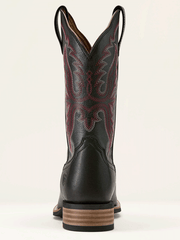 Ariat 10063918 Womens Olena Wide Square Toe Western Boot Obsidian Black back view. If you need any assistance with this item or the purchase of this item please call us at five six one seven four eight eight eight zero one Monday through Saturday 10:00a.m EST to 8:00 p.m EST
