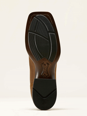 Ariat 10063973 Womens Booker Chelsea Wide Square Toe Western Boot Distressed Brown sole view. If you need any assistance with this item or the purchase of this item please call us at five six one seven four eight eight eight zero one Monday through Saturday 10:00a.m EST to 8:00 p.m EST
