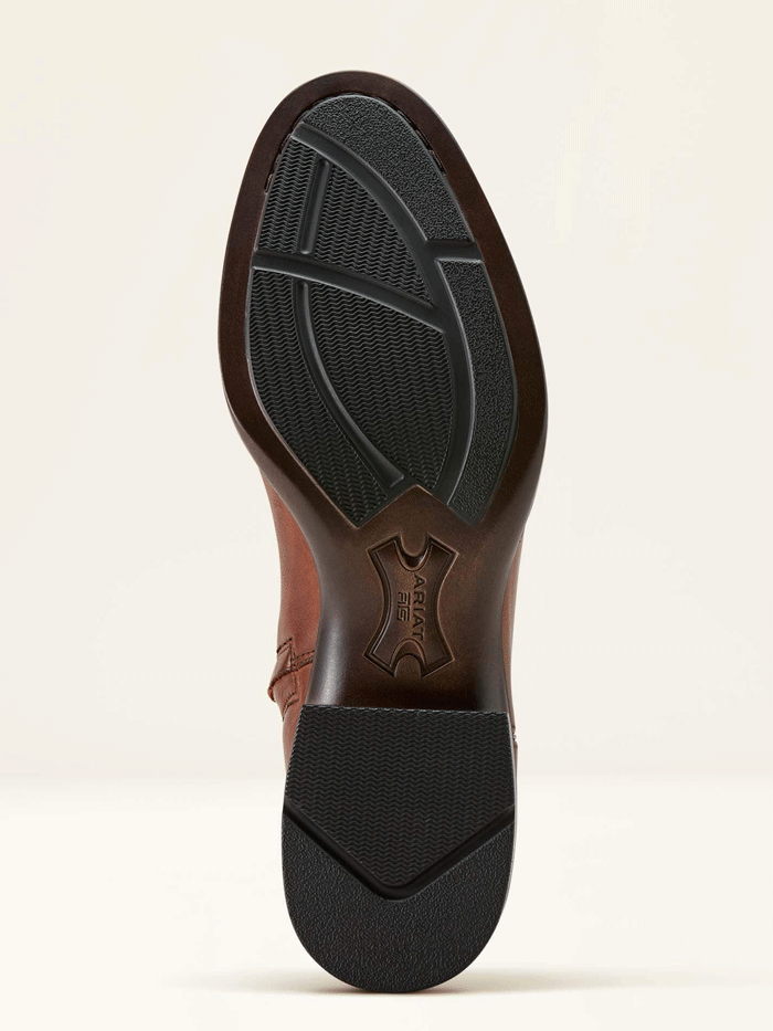 Ariat 10063982 Mens Sonoro Roper Toe Western Boot Cinnamon Brown font and side view. If you need any assistance with this item or the purchase of this item please call us at five six one seven four eight eight eight zero one Monday through Saturday 10:00a.m EST to 8:00 p.m EST