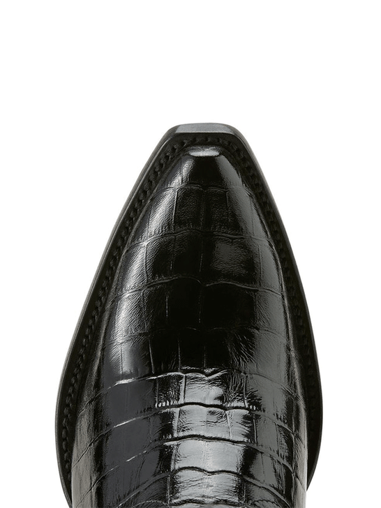 Ariat 10063992 Womens Casanova Western Boot Luxe Caviar Croc Print Black toe view. If you need any assistance with this item or the purchase of this item please call us at five six one seven four eight eight eight zero one Monday through Saturday 10:00a.m EST to 8:00 p.m EST