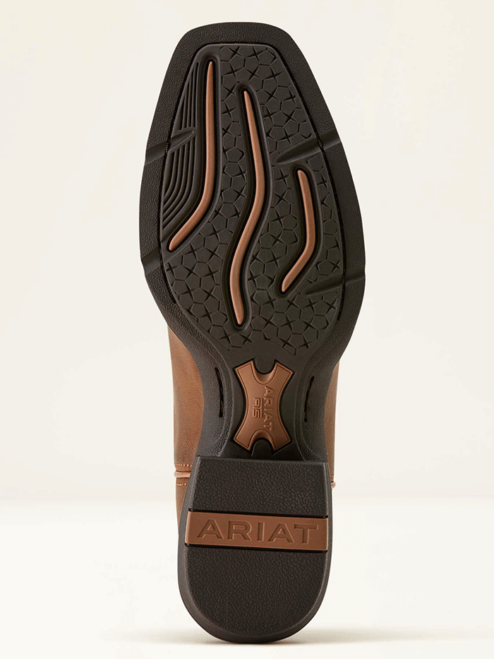 Ariat 10064076 Womens Round Up Narrow Cutter Toe Western Boot Sorrel Crunch side view pair. If you need any assistance with this item or the purchase of this item please call us at five six one seven four eight eight eight zero one Monday through Saturday 10:00a.m EST to 8:00 p.m EST