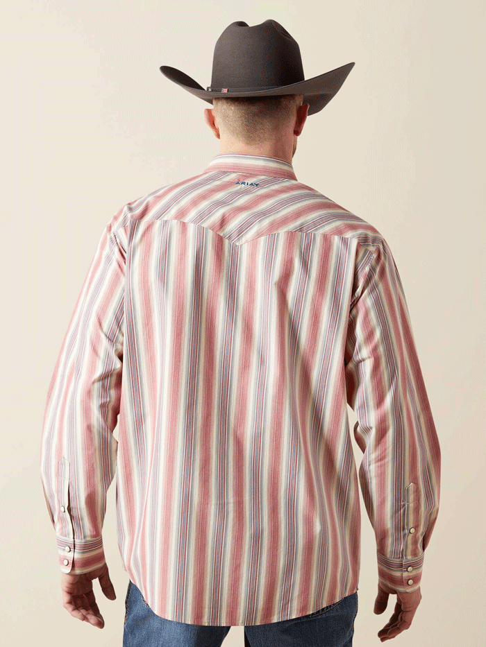 Ariat 10065783 Mens  Pro Series Flynn Classic Fit Shirt Cream front view. If you need any assistance with this item or the purchase of this item please call us at five six one seven four eight eight eight zero one Monday through Saturday 10:00a.m EST to 8:00 p.m EST