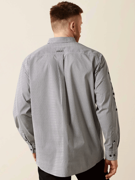 Ariat 10065815 Mens Team Pablo Classic Fit Shirt Black back view. If you need any assistance with this item or the purchase of this item please call us at five six one seven four eight eight eight zero one Monday through Saturday 10:00a.m EST to 8:00 p.m EST
