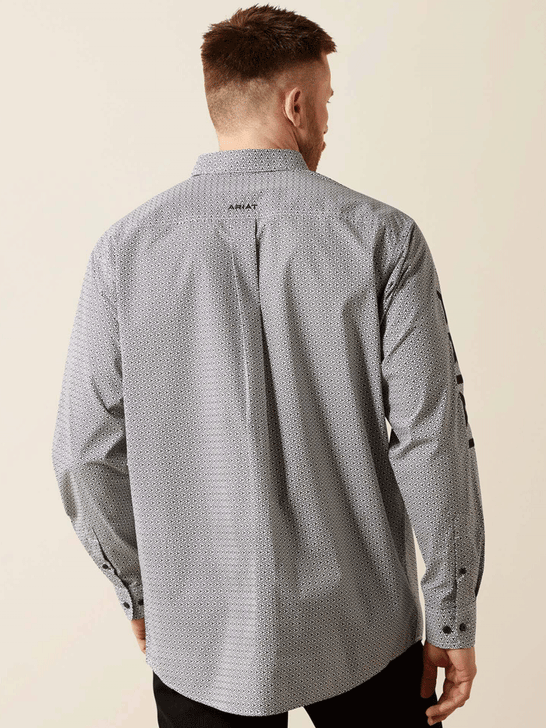 Ariat 10065815 Mens Team Pablo Classic Fit Shirt Black back view. If you need any assistance with this item or the purchase of this item please call us at five six one seven four eight eight eight zero one Monday through Saturday 10:00a.m EST to 8:00 p.m EST
