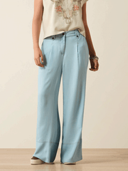 Ariat 10071640 Womens Aylin Loose Pants Light Blue front view. If you need any assistance with this item or the purchase of this item please call us at five six one seven four eight eight eight zero one Monday through Saturday 10:00a.m EST to 8:00 p.m EST
