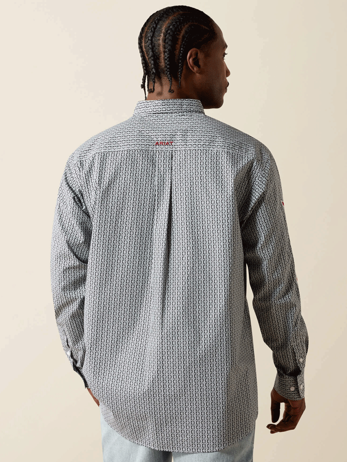 Ariat 10071716 Mens Team Ward Classic Fit Shirt Black front view. If you need any assistance with this item or the purchase of this item please call us at five six one seven four eight eight eight zero one Monday through Saturday 10:00a.m EST to 8:00 p.m EST
