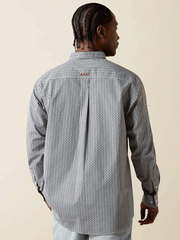 Ariat 10071716 Mens Team Ward Classic Fit Shirt Black back view. If you need any assistance with this item or the purchase of this item please call us at five six one seven four eight eight eight zero one Monday through Saturday 10:00a.m EST to 8:00 p.m EST
