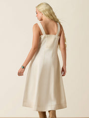 Ariat 10071778 Womens Valentine Dress Summer Sand back view. If you need any assistance with this item or the purchase of this item please call us at five six one seven four eight eight eight zero one Monday through Saturday 10:00a.m EST to 8:00 p.m EST
