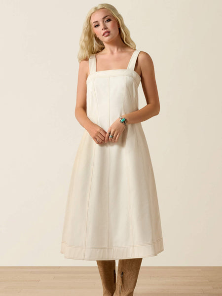 Ariat 10071778 Womens Valentine Dress Summer Sand front view. If you need any assistance with this item or the purchase of this item please call us at five six one seven four eight eight eight zero one Monday through Saturday 10:00a.m EST to 8:00 p.m EST
