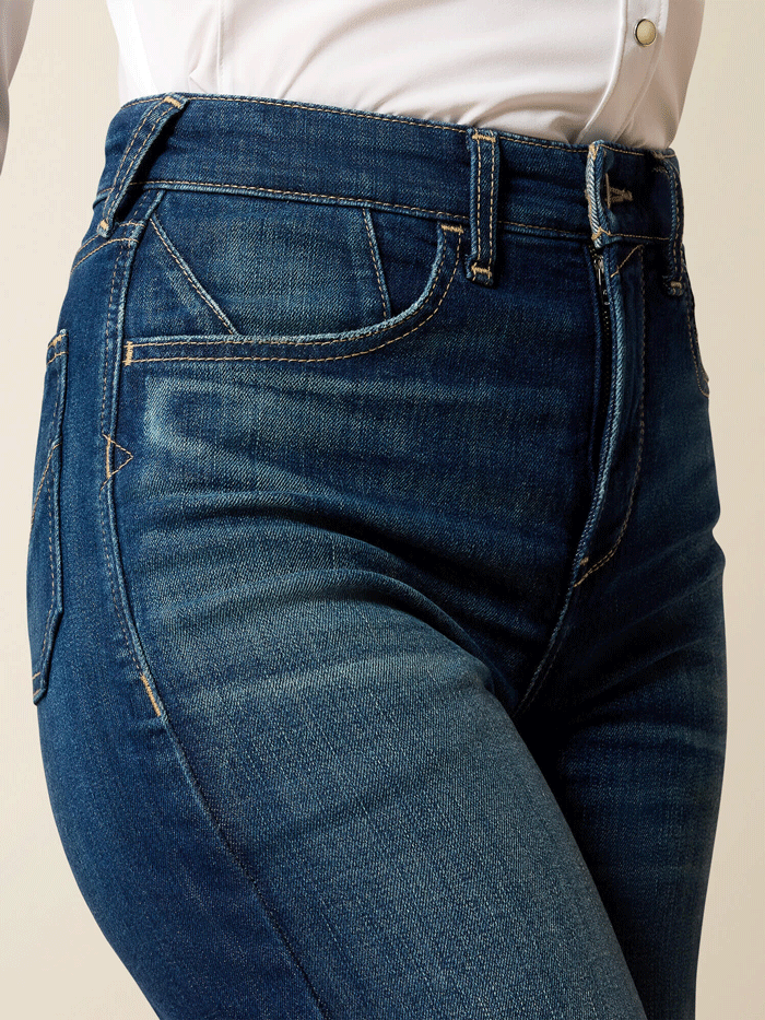 Ariat 10072972 Womens Mid Rise Fiona Boot Cut Jeans Istanbul Navy front view. If you need any assistance with this item or the purchase of this item please call us at five six one seven four eight eight eight zero one Monday through Saturday 10:00a.m EST to 8:00 p.m EST
