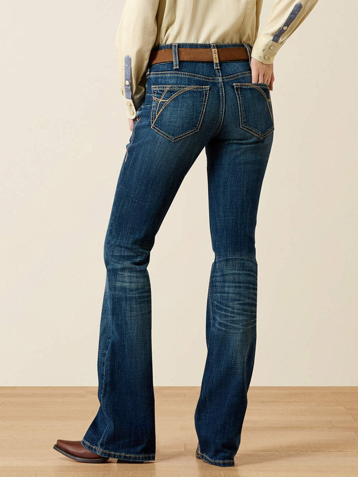 Ariat 10072972 Womens Mid Rise Fiona Boot Cut Jeans Istanbul Navy front view. If you need any assistance with this item or the purchase of this item please call us at five six one seven four eight eight eight zero one Monday through Saturday 10:00a.m EST to 8:00 p.m EST