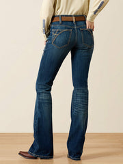 Ariat 10072972 Womens Mid Rise Fiona Boot Cut Jeans Istanbul Navy back view. If you need any assistance with this item or the purchase of this item please call us at five six one seven four eight eight eight zero one Monday through Saturday 10:00a.m EST to 8:00 p.m EST