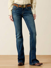 Ariat 10072972 Womens Mid Rise Fiona Boot Cut Jeans Istanbul Navy front view. If you need any assistance with this item or the purchase of this item please call us at five six one seven four eight eight eight zero one Monday through Saturday 10:00a.m EST to 8:00 p.m EST