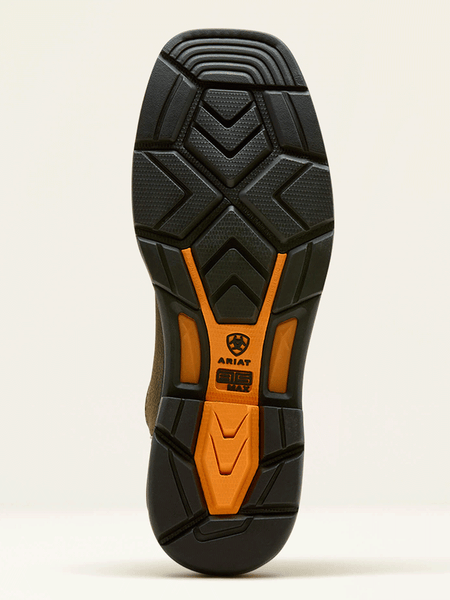 Ariat 10074207 Mens WorkHog XT Bolt Skull Waterproof Wide Square Toe Carbon Toe Work Boot Coffee sole view. If you need any assistance with this item or the purchase of this item please call us at five six one seven four eight eight eight zero one Monday through Saturday 10:00a.m EST to 8:00 p.m EST