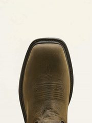 Ariat 10074207 Mens WorkHog XT Bolt Skull Waterproof Wide Square Toe Carbon Toe Work Boot Coffee toe view. If you need any assistance with this item or the purchase of this item please call us at five six one seven four eight eight eight zero one Monday through Saturday 10:00a.m EST to 8:00 p.m EST