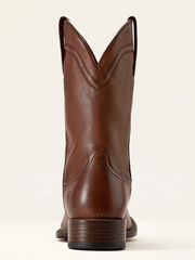 Ariat 10074244 Mens Alden Wide Square Toe Western Boot Honey Bee Brown back view. If you need any assistance with this item or the purchase of this item please call us at five six one seven four eight eight eight zero one Monday through Saturday 10:00a.m EST to 8:00 p.m EST