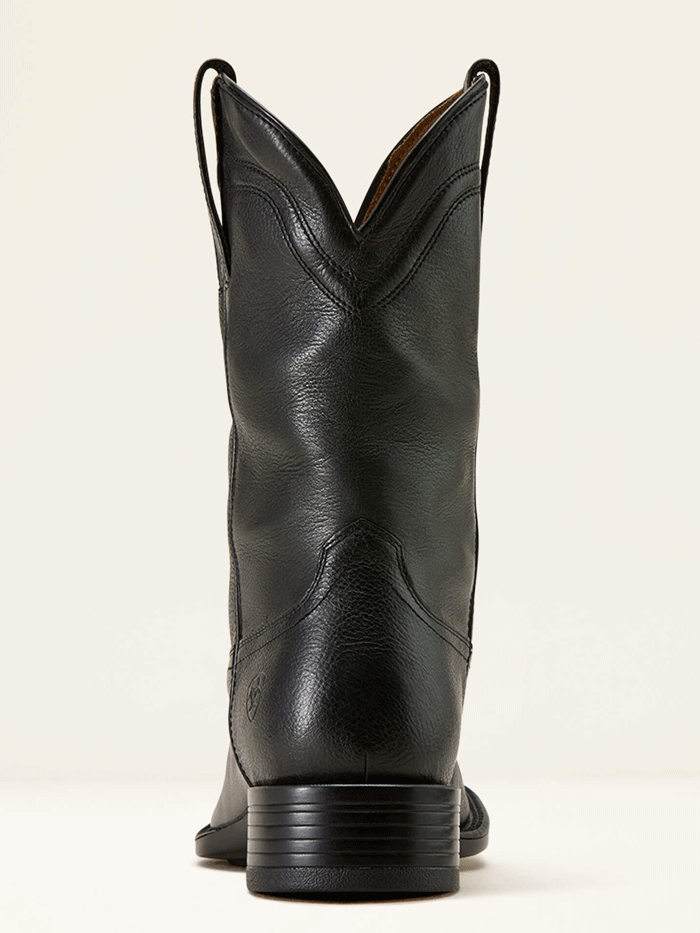 Ariat 10074245 Mens Alden Wide Square Toe Western Boot Eclipse Black front and side view. If you need any assistance with this item or the purchase of this item please call us at five six one seven four eight eight eight zero one Monday through Saturday 10:00a.m EST to 8:00 p.m EST
