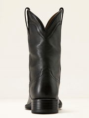 Ariat 10074245 Mens Alden Wide Square Toe Western Boot Eclipse Black back view. If you need any assistance with this item or the purchase of this item please call us at five six one seven four eight eight eight zero one Monday through Saturday 10:00a.m EST to 8:00 p.m EST
