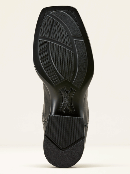 Ariat 10074245 Mens Alden Wide Square Toe Western Boot Eclipse Black sole view. If you need any assistance with this item or the purchase of this item please call us at five six one seven four eight eight eight zero one Monday through Saturday 10:00a.m EST to 8:00 p.m EST
