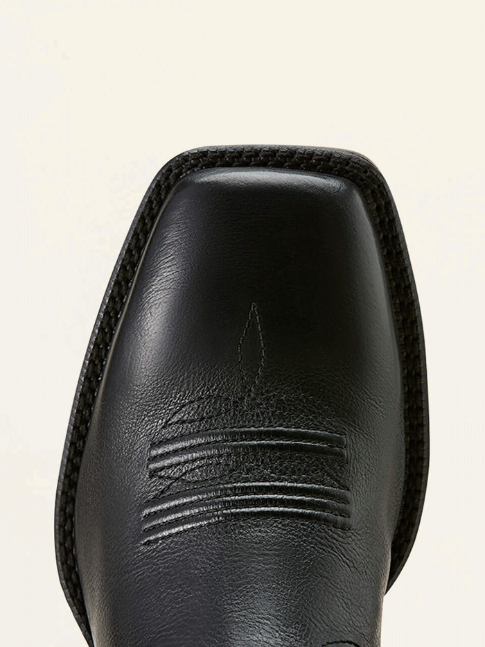 Ariat 10074245 Mens Alden Wide Square Toe Western Boot Eclipse Black front and side view. If you need any assistance with this item or the purchase of this item please call us at five six one seven four eight eight eight zero one Monday through Saturday 10:00a.m EST to 8:00 p.m EST
