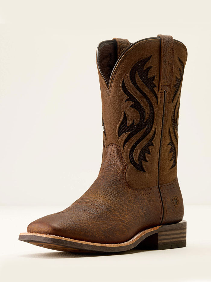 Ariat 10074257 Mens Kanyon Toughstock VentTEK Wide Square Toe Cowboy Boot Adobe Mocha Suede front and side view. If you need any assistance with this item or the purchase of this item please call us at five six one seven four eight eight eight zero one Monday through Saturday 10:00a.m EST to 8:00 p.m EST
