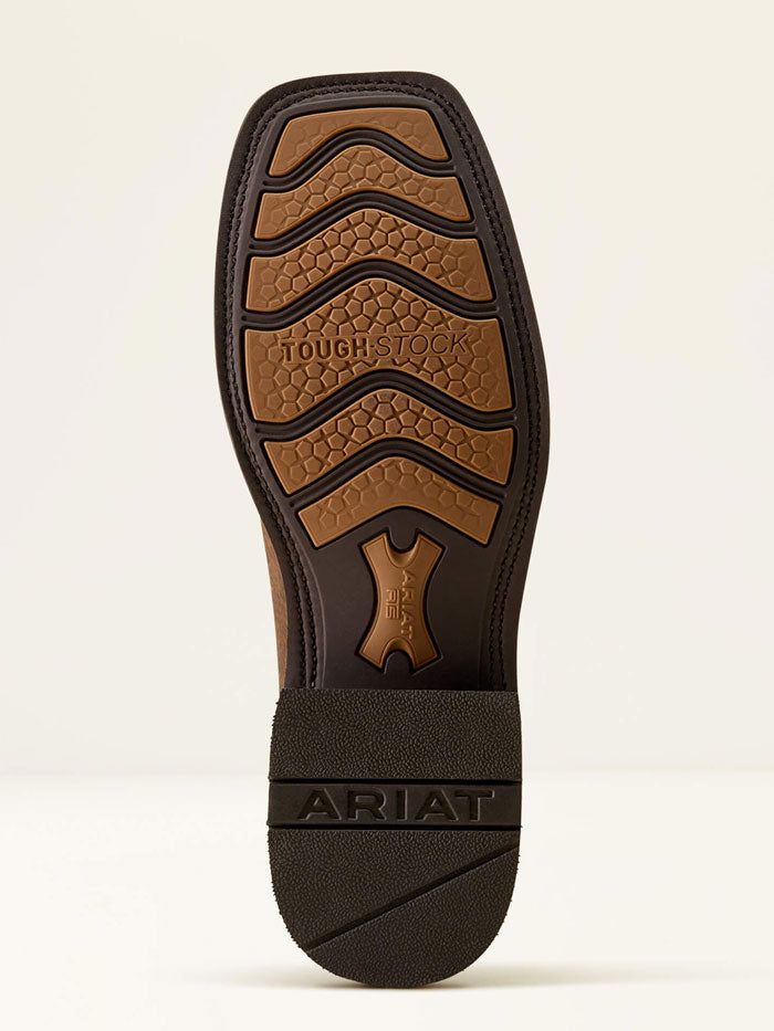 Ariat 10074257 Mens Kanyon Toughstock VentTEK Wide Square Toe Cowboy Boot Adobe Mocha Suede front and side view. If you need any assistance with this item or the purchase of this item please call us at five six one seven four eight eight eight zero one Monday through Saturday 10:00a.m EST to 8:00 p.m EST
