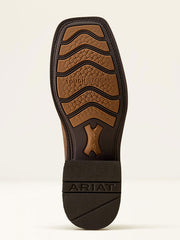 Ariat 10074257 Mens Kanyon Toughstock VentTEK Wide Square Toe Cowboy Boot Adobe Mocha Suede sole view. If you need any assistance with this item or the purchase of this item please call us at five six one seven four eight eight eight zero one Monday through Saturday 10:00a.m EST to 8:00 p.m EST
