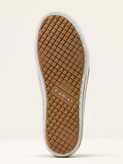 Ariat 10074362 Womens Skylar Slip On Shoe Floral Emboss Brown sole view. If you need any assistance with this item or the purchase of this item please call us at five six one seven four eight eight eight zero one Monday through Saturday 10:00a.m EST to 8:00 p.m EST
