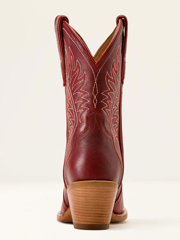 Ariat 10074387 Womens Julietta J Toe Western Boot Red Alert front and side view. If you need any assistance with this item or the purchase of this item please call us at five six one seven four eight eight eight zero one Monday through Saturday 10:00a.m EST to 8:00 p.m EST