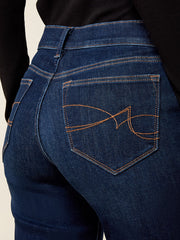 Ariat 10079195 Womens Perfect Rise Revel Vilma Ultrastretch Trouser Jeans Hayward back close up. If you need any assistance with this item or the purchase of this item please call us at five six one seven four eight eight eight zero one Monday through Saturday 10:00a.m EST to 8:00 p.m EST