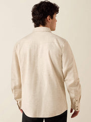 Ariat 10079301 Mens Retro Hercules Fitted Snap Shirt Beige back view. If you need any assistance with this item or the purchase of this item please call us at five six one seven four eight eight eight zero one Monday through Saturday 10:00a.m EST to 8:00 p.m EST