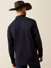 Ariat 10079802 Mens Everything Classic Fit Snap Shirt Black back view. If you need any assistance with this item or the purchase of this item please call us at five six one seven four eight eight eight zero one Monday through Saturday 10:00a.m EST to 8:00 p.m EST
