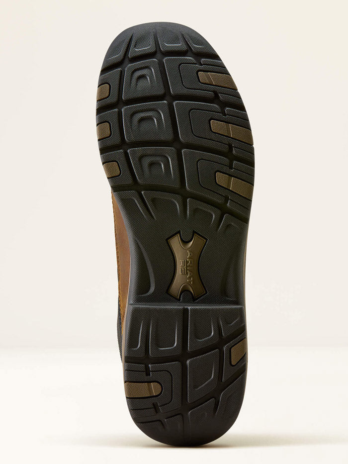 Ariat 10080518 Mens Terrain Trek Waterproof Boot Dark Chocolate front and side view. If you need any assistance with this item or the purchase of this item please call us at five six one seven four eight eight eight zero one Monday through Saturday 10:00a.m EST to 8:00 p.m EST
