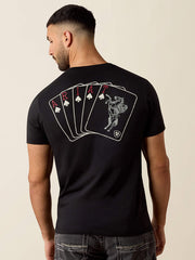 Ariat 10080686 Mens Ranch Royalty T-Shirt Black back view. If you need any assistance with this item or the purchase of this item please call us at five six one seven four eight eight eight zero one Monday through Saturday 10:00a.m EST to 8:00 p.m EST
