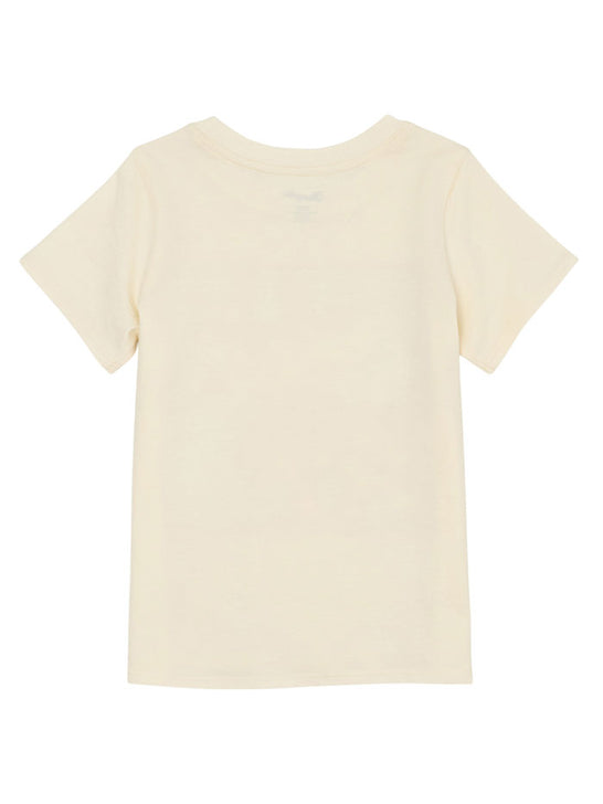 Wrangler 112359405 Girls Short Sleeve Graphic T-Shirt  White Beige back view. If you need any assistance with this item or the purchase of this item please call us at five six one seven four eight eight eight zero one Monday through Saturday 10:00a.m EST to 8:00 p.m EST